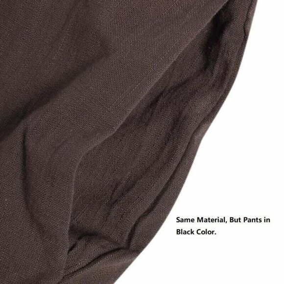 Casual High Waist Loose Straight Wide Leg Pant Jogger Cargo Trouser - Picture 3 of 5